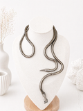 Collier Vintage Modulable – Édition Serpent Argenté