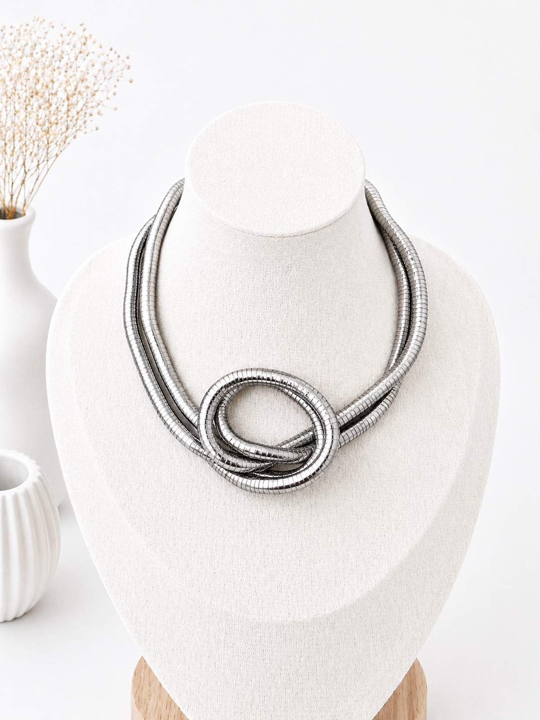 Collier Vintage Modulable – Édition Argentée
