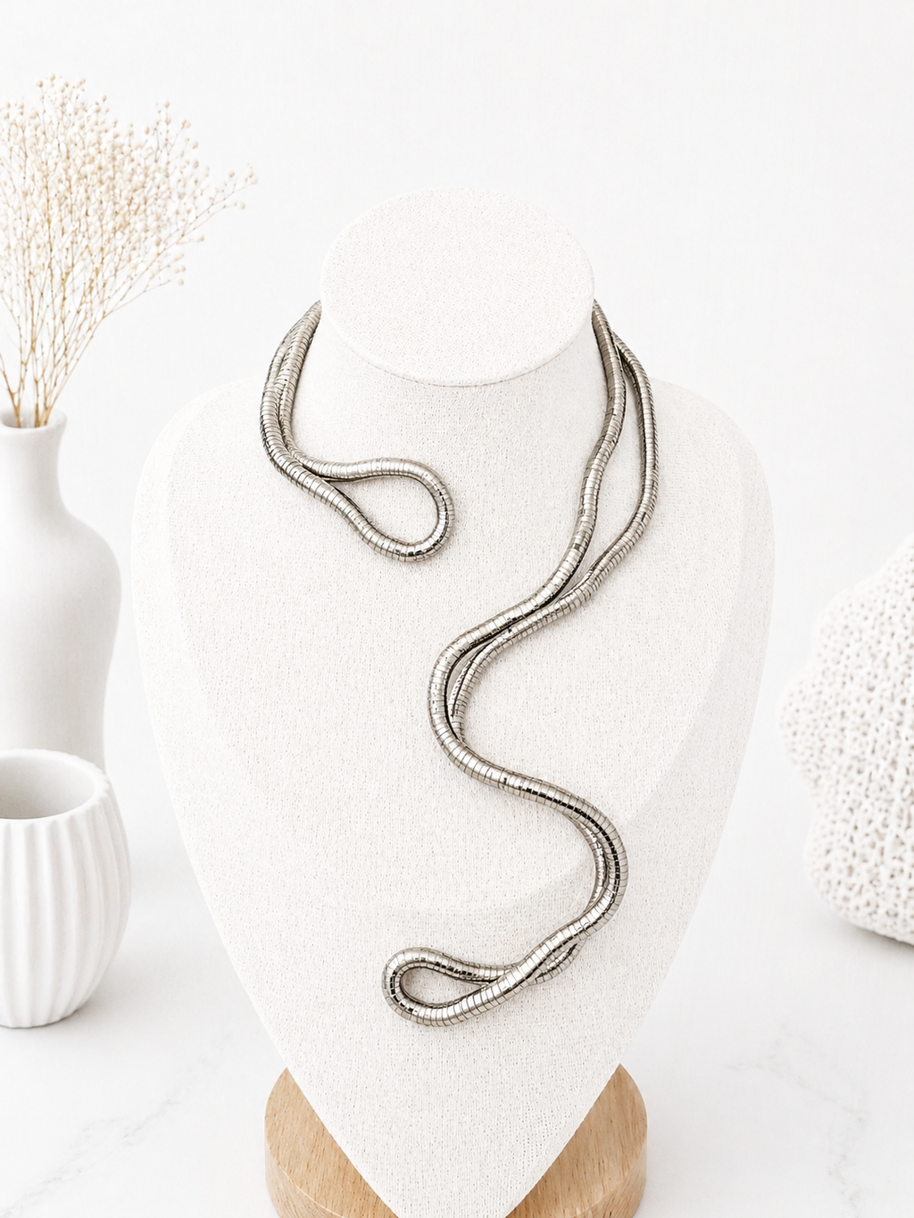 Collier Vintage Modulable – Édition Argentée